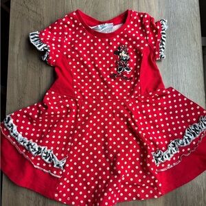 Disney Red and White Polka Dot Baby Dress